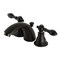 Kingston Brass KB950ACL Mini-Widespread Bathroom Faucet with Plastic Pop-Up, Matte Black KB950ACL - alternate 1